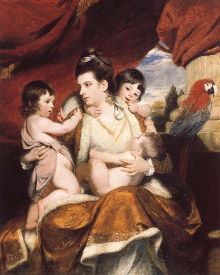 Lady Cockburn and Her Three eldest sons